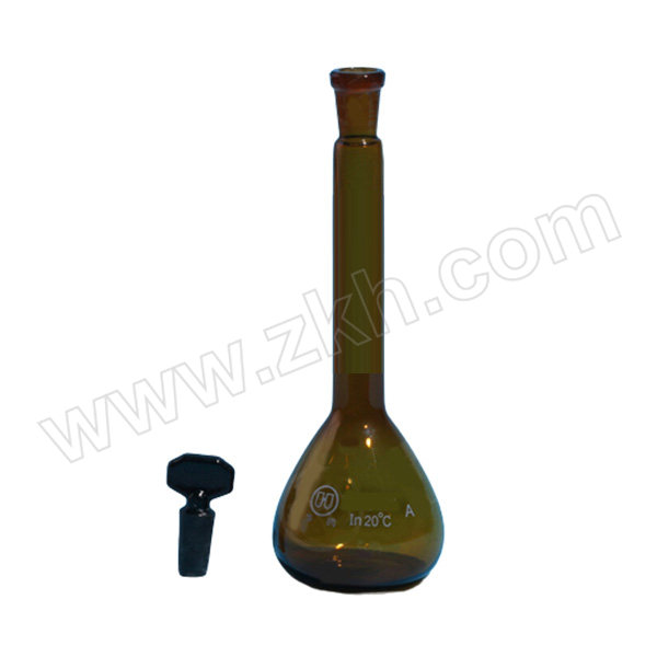 HUAOU/华鸥 A级棕色容量瓶 1622A 250mL 容许误差±0.15mL 1盒