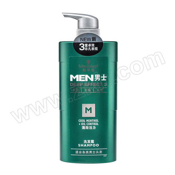 SCHWARZKOPF/施华蔻 男士薄荷活力洗发露 6920177932277 450mL 1瓶