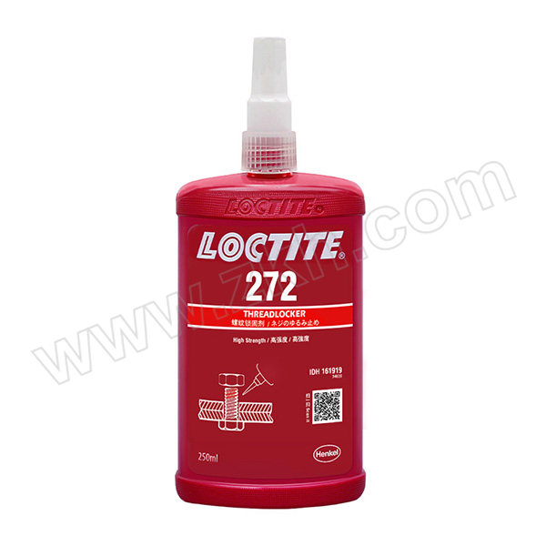 LOCTITE/乐泰 螺纹锁固胶-高强度耐高温型 272 桔红色 高强度 中粘度 250mL 1瓶