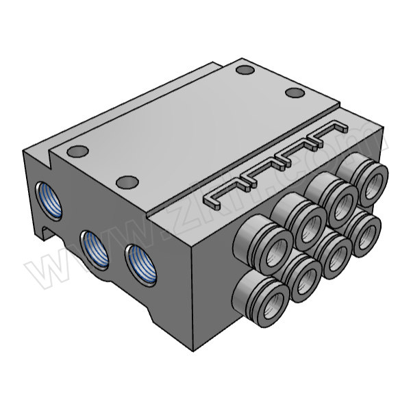 SMC VQZ系列电磁阀 VV5QZ15-04C6C 阀联数4 接口Rc1/8 1个