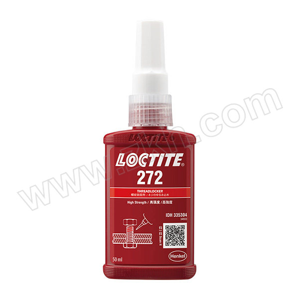 LOCTITE/乐泰 螺纹锁固胶-高强度耐高温型 272 桔红色 高强度 中粘度 50mL 1支