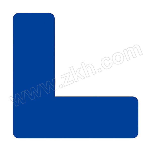 HYSTIC/海斯迪克 HKW-90系列警示6S四角定位贴 蓝色L型 3×1cm 100个 1包
