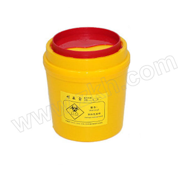 HYSTIC/海斯迪克 HK-7010系列黄色小型废物桶 圆形利器盒2L 1个