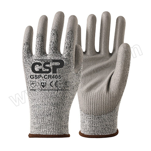GSP/康思曼 Tuffalene®PU涂层防割手套 CR405 8码 5级防割 1副