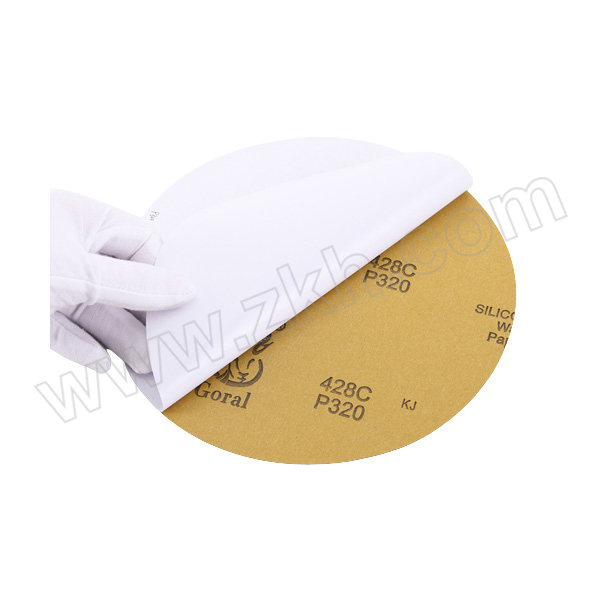 GORAL/斑羚 428C金相分析研磨用金相圆形背胶砂纸 200mm×P320 428C 牛皮纸 50张 1盒