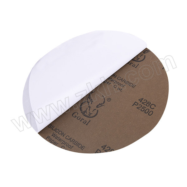 GORAL/斑羚 428C金相分析研磨用金相圆形背胶砂纸 250mm×P2500 1盒