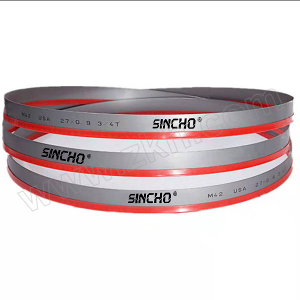 SINCHO/驰创 齿形0.75/1.25不锈钢紫铜带锯条 67×1.6×0.75/1.25×10150mm 1根