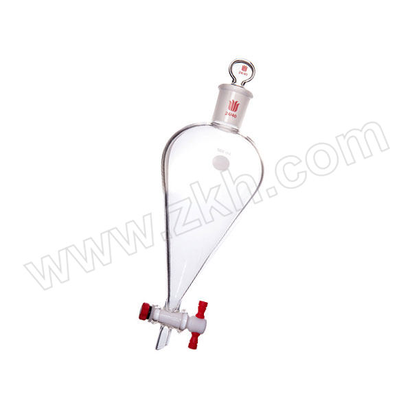 SYNTHWARE/欣维尔 分液漏斗(四氟节门) F474500A 500mL 玻璃活塞 24/40 四氟节门4mm 1个