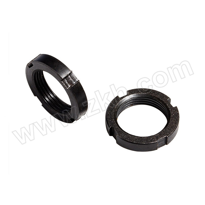 QD/强达螺丝 GB810 小圆螺母 碳钢 8级 发黑 M50×1.5 1个