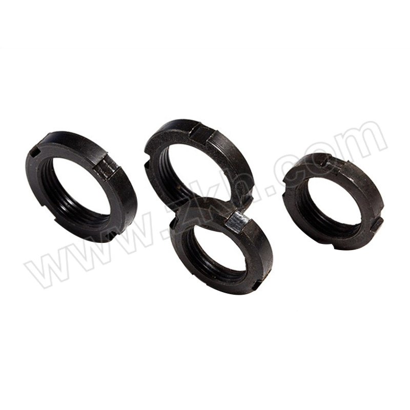 QD/强达螺丝 GB810 小圆螺母 碳钢 8级 发黑 M50×1.5 1个