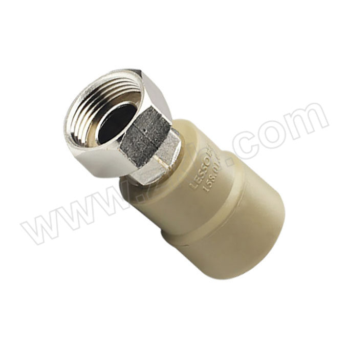 LESSO/联塑 PPR活接头Ⅰ dn50×1-1/4 灰色 塑胶管与金属外螺纹连接 1个