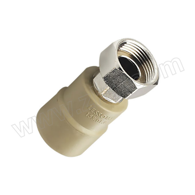 LESSO/联塑 PPR活接头Ⅰ dn50×1-1/4 灰色 塑胶管与金属外螺纹连接 1个