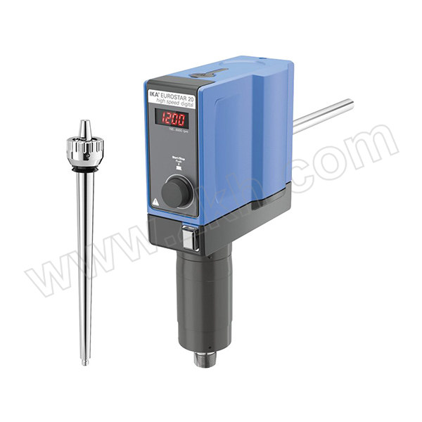 IKA/艾卡 高速数显顶置搅拌器 EUROSTAR 20 HIGH SPEED DIGITAL S025 150~6000RPM 176W 1台