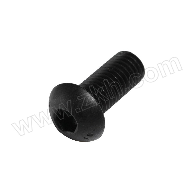 QD/强达螺丝 ISO7380 内六角圆头螺钉 合金钢 10.9级 发黑 全牙 粗牙 M12×25 1个