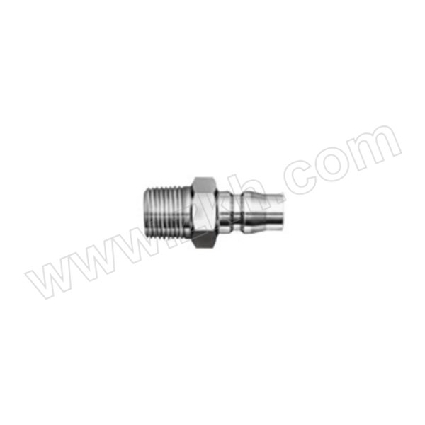 NITTO-KOHKI/日东工器 低压用Hi Cupla通用型空气接头 20PM SUS 公头 外螺纹R1/4 最高使用压力1.5MPa 主体材质不锈钢(SUS) 1个