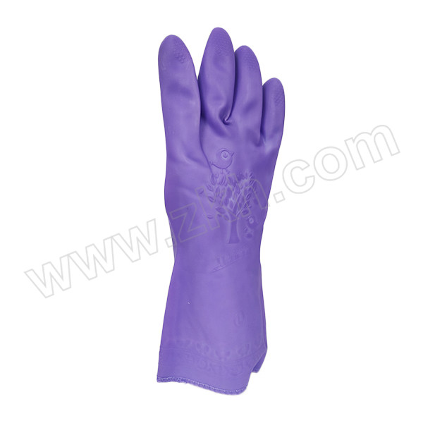 CHUNLEI/春蕾 家用绒里保暖手套 900-31 均码 紫色 31cm 1副