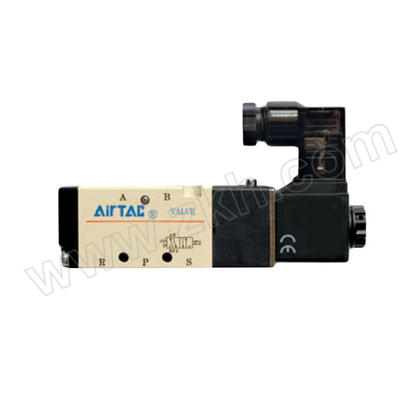AIRTAC/亚德客 4V100系列电磁阀 4V11006C 两位五通 DIN插座式 接口Rc1/8 AC110V 1个