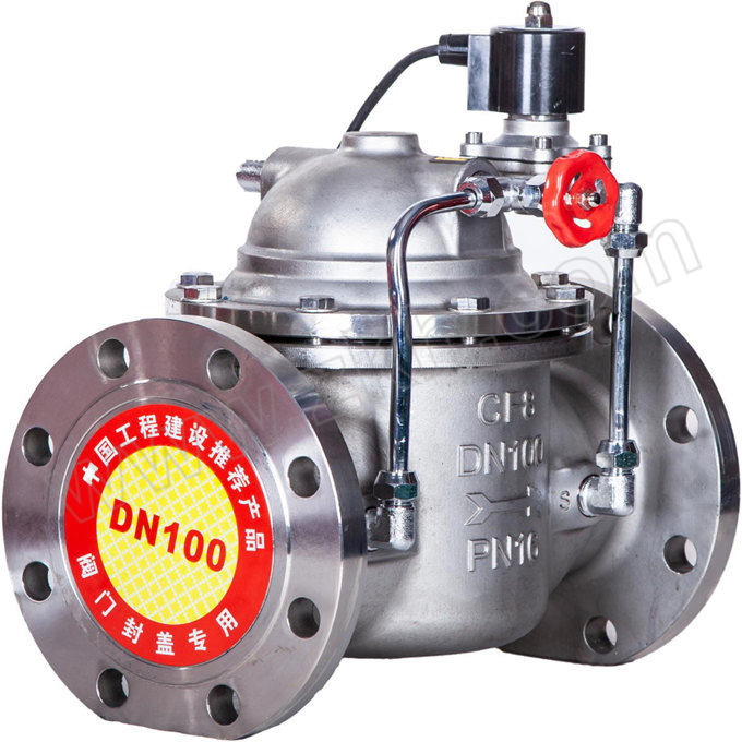 BIAOGUANG/标光 不锈钢电磁阀 600X-16P-DN150 PN16 法兰连接接口 304不锈钢阀体 1台