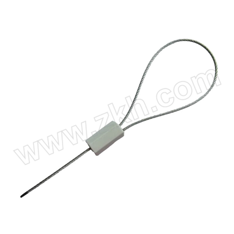 ZKH/震坤行 六角钢丝铅封 XY-CS201 六角ABS锁头 Q235钢锁芯 镀锌钢丝 尺寸 φ1.8x500mm  1根
