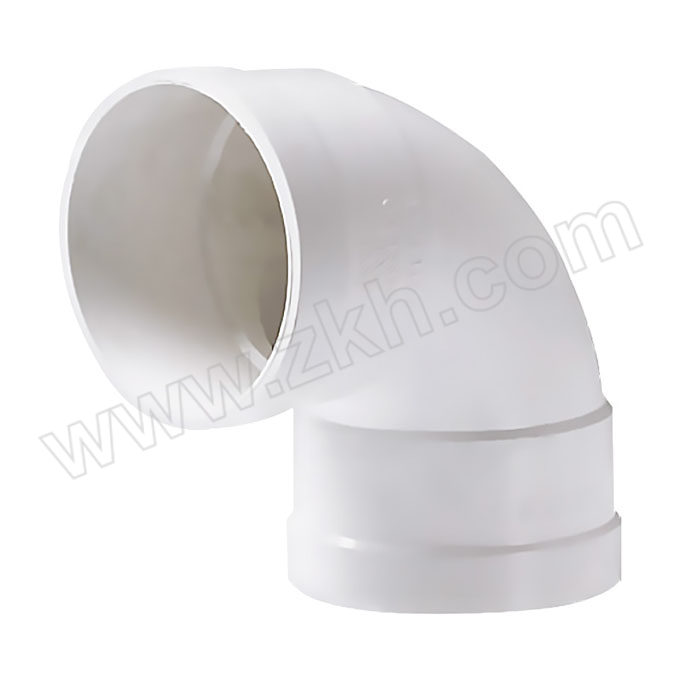 LESSO/联塑 90°直角弯头PVC-U排水配件 dn50 白色 1只