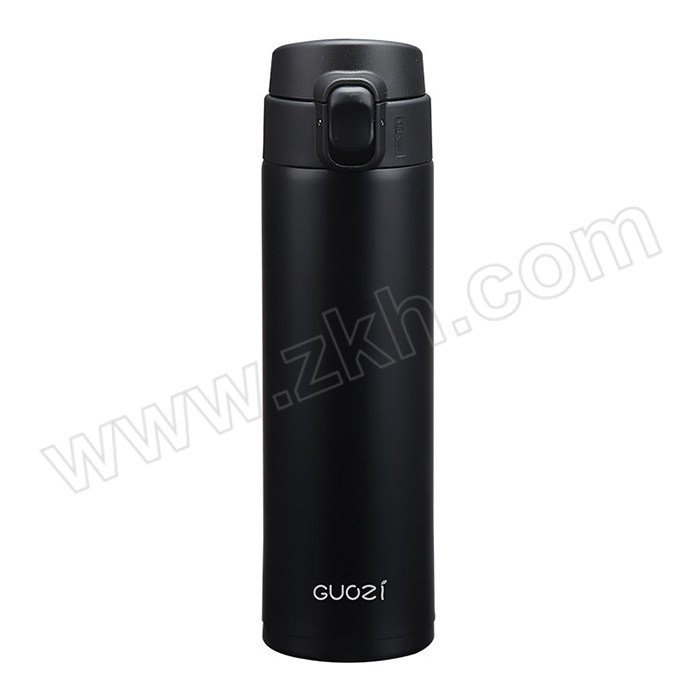 GUOZI/果兹 悠彩弹跳保温杯 GZ-B33 304不锈钢 450mL 莲花白/孔雀蓝/珊瑚粉/水墨黑随机 1套