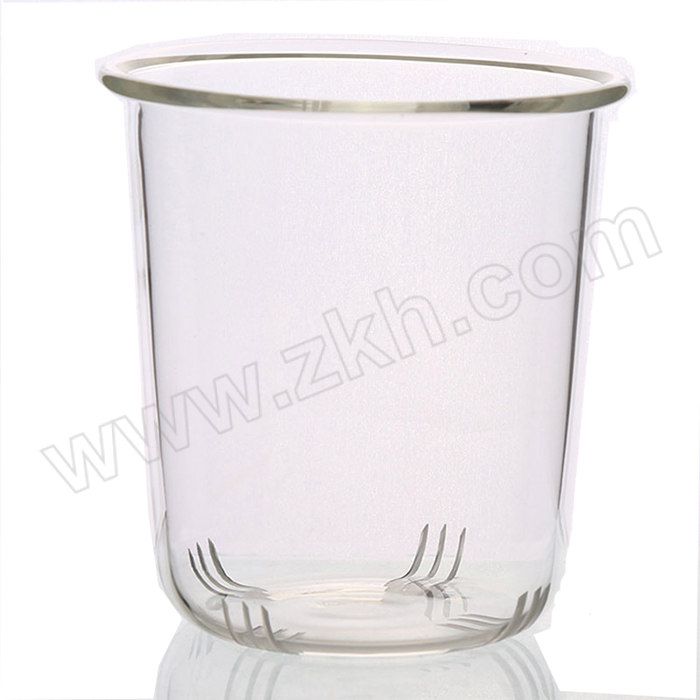 GUOZI/果兹 左茗绅士杯 GZ-S12 透明玻璃杯 带茶漏/杯盖 耐热茶杯三件套 500mL 外壁烤花logo 透明 手工吹制 1个