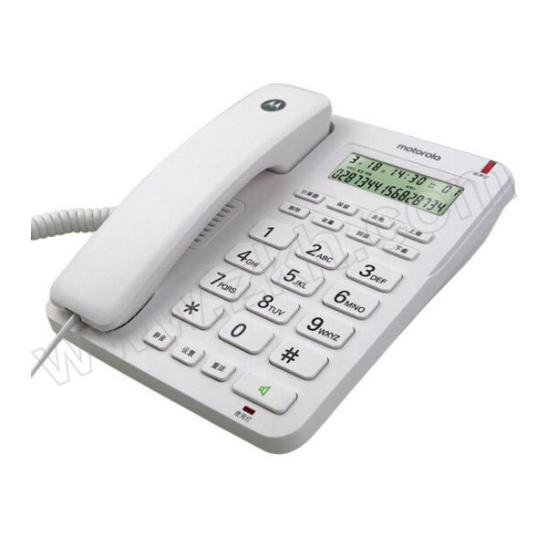 MOTOROLA/摩托罗拉 有绳电话机 CT210C 白色 1台