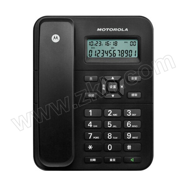 MOTOROLA/摩托罗拉 有绳电话机 CT202C 黑色 1台