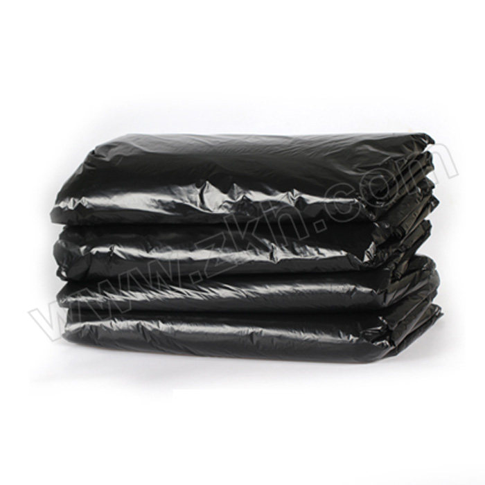 YUETONG/月桐 平口垃圾袋 厚度2.5丝 60×80cm 黑色 适用于30~40L桶 50个 1包