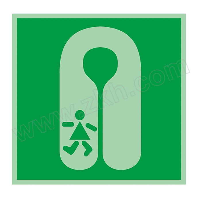 QXSIGN/标识牌专家 海事船舶平台IMO标识牌儿童救生衣 QSA121E3 防水防潮防晒不掉色 质地坚硬 持久耐用可达3~5年 1张