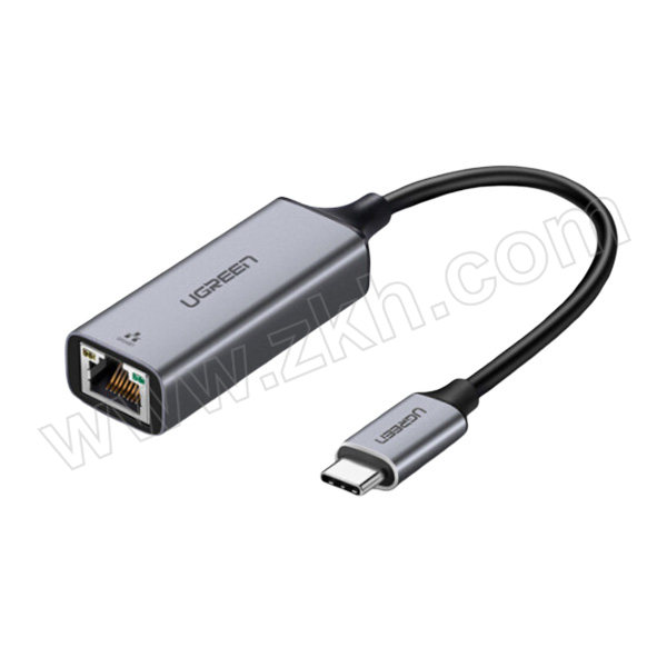 UGREEN/绿联 Type-C千兆有线网卡 50737 USB-C转RJ45 1个