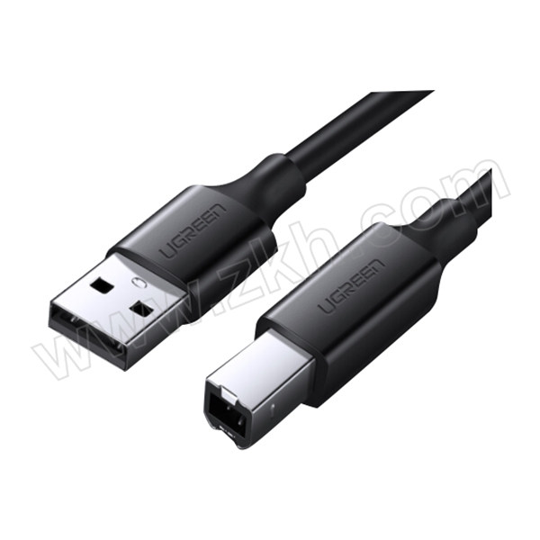UGREEN/绿联 USB2.0高速打印机线 10327 AM/BM方口 2m 黑色 1根
