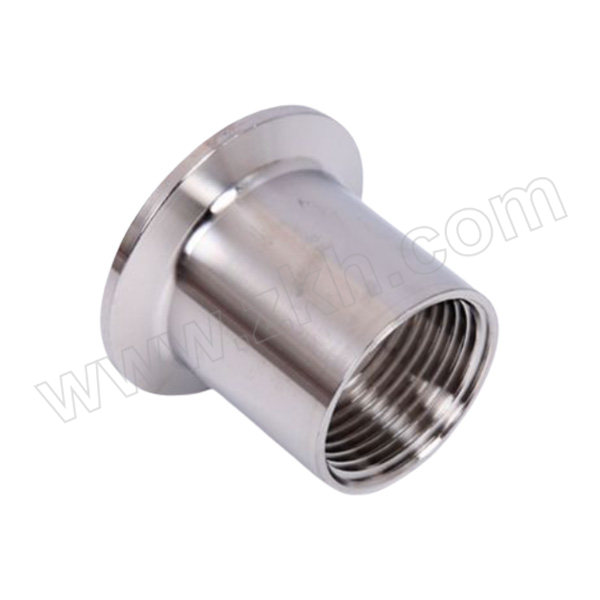 HGPV/鸿冠 304不锈钢卫生级快装圆内丝 DN40 1-1/2" BSPT（ZG）螺纹 卡盘φ64mm 镜面 1只