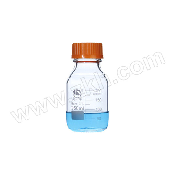 SHUNIU/蜀牛 3.3高硼硅丝口试剂瓶 250mL 透明 10个 1盒