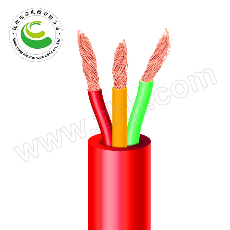 SYDL/沈阳电缆 YGCR-0.6/1kV-3×6 护套红色 1米 硅橡胶耐高温180℃电缆