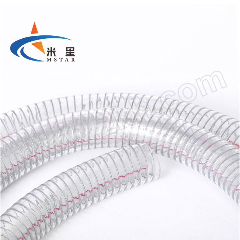 MSTAR/米星 PVC透明钢丝软管 内径25mm 外径31mm 长度50m 承重0~3bar 1根