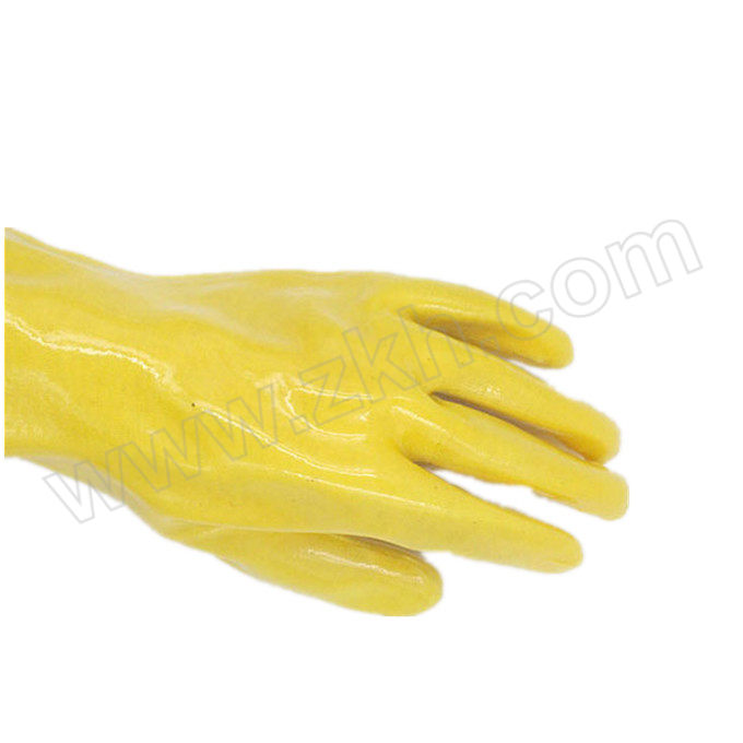 DONGYA/东亚 耐酸碱工业浸塑PVC手套 加长45cm 045 XL 1双