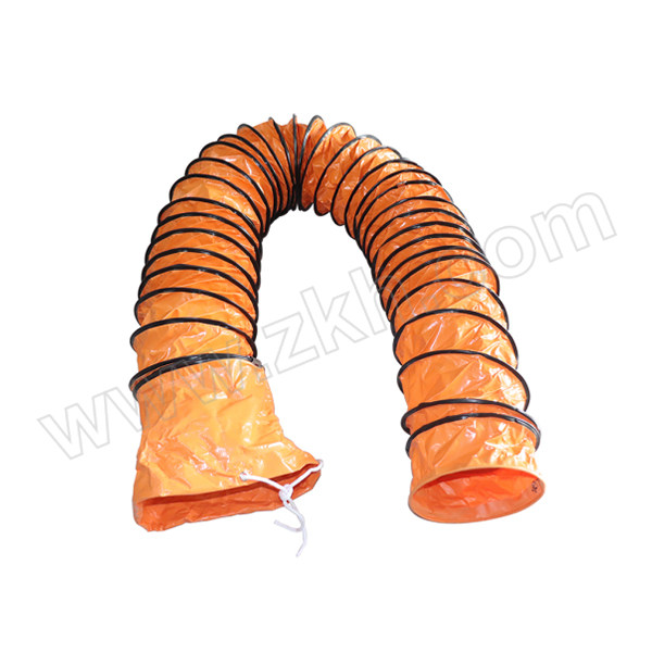 DINZOO/顶卓 PVC伸缩风管 内径150mm(6寸) 橙色 5米 三层夹网布 1根