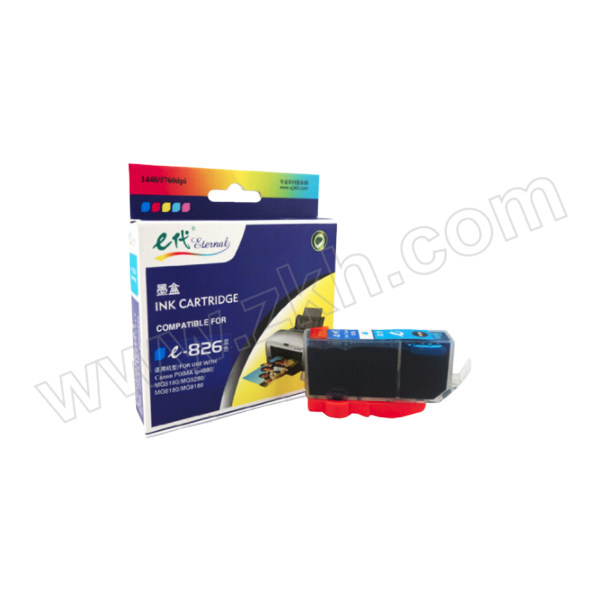 EDJD/E代经典 墨盒 e-826C 蓝色 适用佳能iX6580/IP4880/4980/MG8180/6180/5280/5180/MX888/898打印机 1个