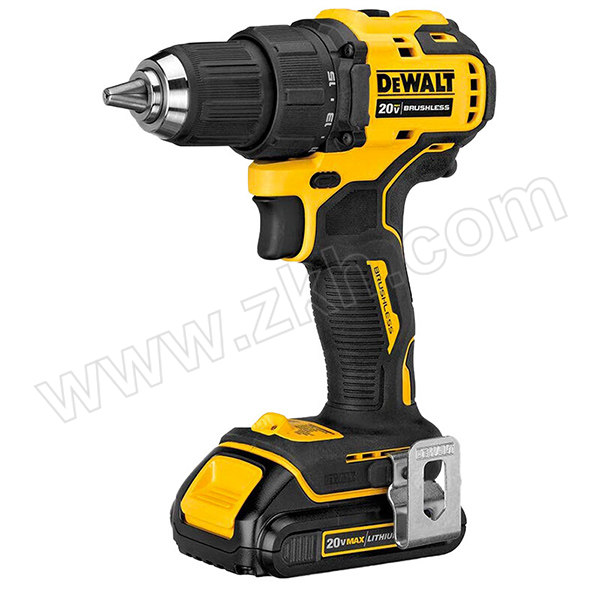 DEWALT/得伟 20V紧凑型锂电无刷充电式电钻起子套装 DCD708M2-A9 电池规格4Ah 1台