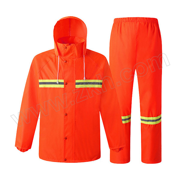 SAFEWARE/安赛瑞 分体式反光雨衣 25726 XL 橙色 1套