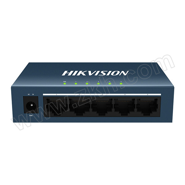 HIKVISION/海康威视 百兆钢壳交换机 DS-3E0105-E 5个10/100Mbps 自适应RJ45接口 1台