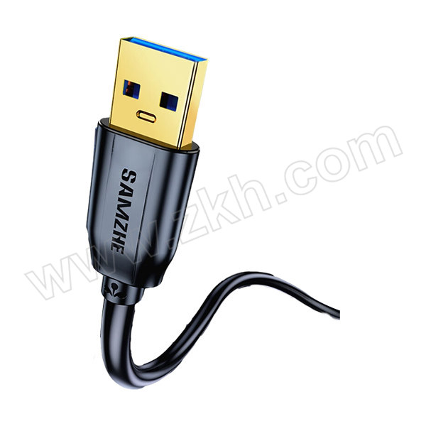 SAMZHE/山泽 USB3.0延长线 UK-015 黑色 1.5m 1根