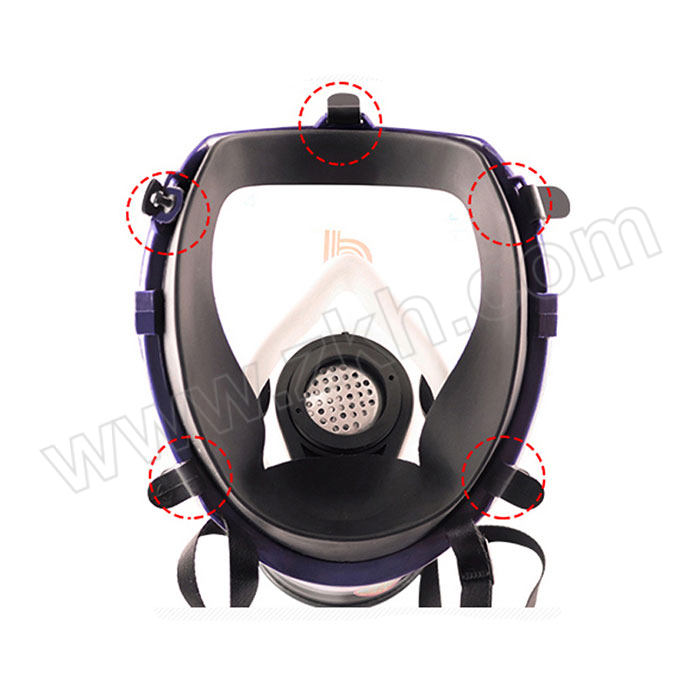 PUDA/普达 呼吸防护面具套装 MJ-4009 含0.5m管子+P-K-3滤罐 1套