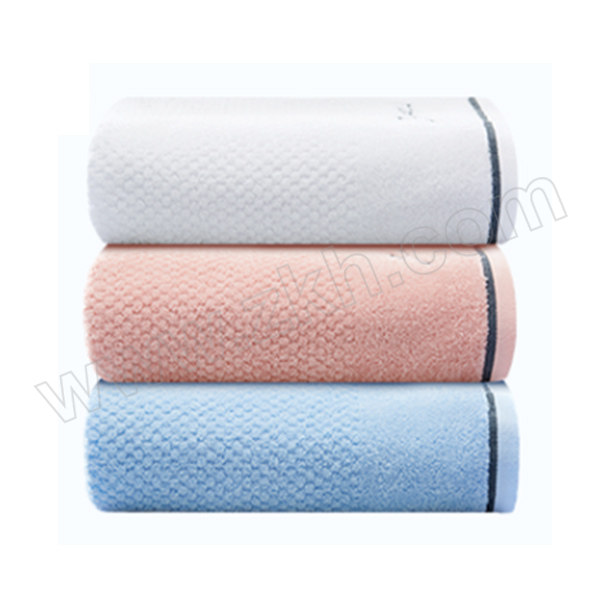 GRACE/洁丽雅 简柔毛巾 7253-EVA袋装 680×340mm 兰色/白色/红色随机 含棉量100% 80g 1条