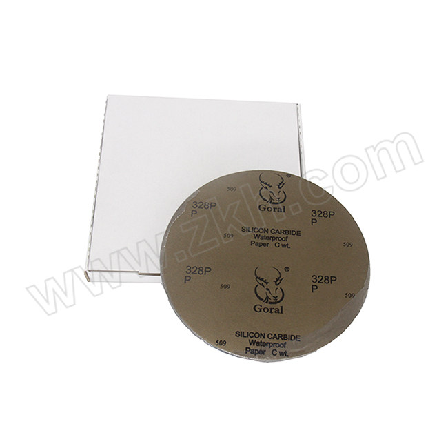 GORAL/斑羚 金相分析研磨用圆形耐水背胶砂纸 328P 200mm×P240 50张 1盒