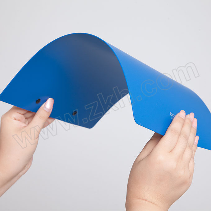 COMIX/齐心 经济型PP平板夹 A7041 A4 尺寸224×315×14mm 蓝色 1个
