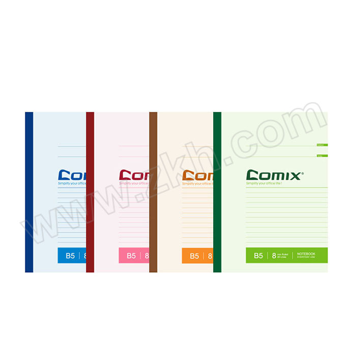 COMIX/齐心 无线装订笔记本 B5 40张 颜色随机 1本