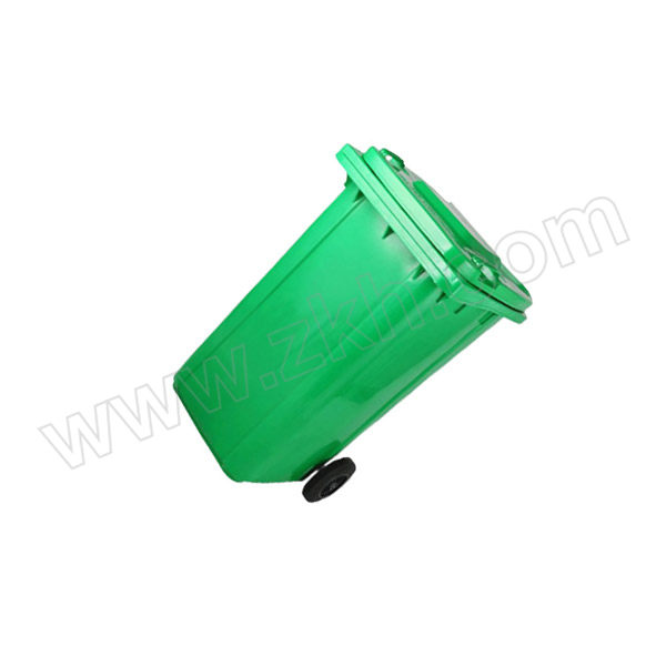 MINYIN/敏胤 户外可回收垃圾标识分类垃圾桶(苏州标准) MYL-7240-17 580×710×1010mm 240L 绿色 挂车带轮 1个