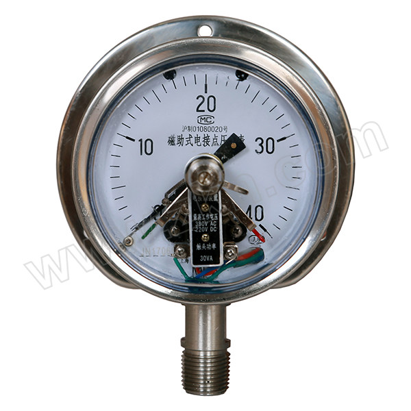 SZY/上自仪 电接点压力表(铁+铜) YXC-150/-0.1~0.3MPa/M20×1.5/1.6级 1个